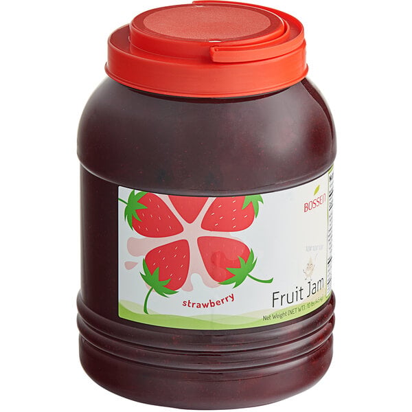 Bossen Strawberry Fruit Jam / Smoothie Paste 10 lb. - 4/Case