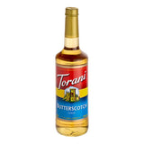 Torani Butterscotch Flavoring Syrup 750 mL Glass Bottle - 12/Case