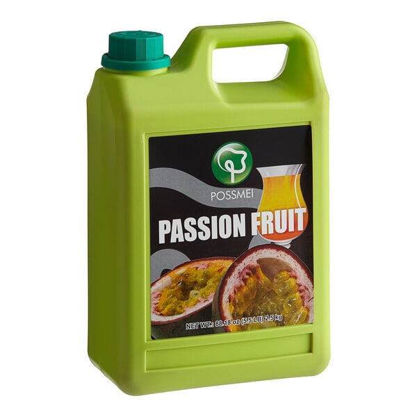 Possmei Passion Fruit Concentrated Syrup 64 fl. oz. - 6/Case