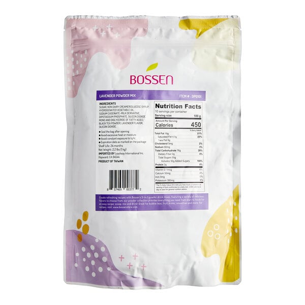 Bossen 2.2 lb. Lavender Powder Mix - 20/Case
