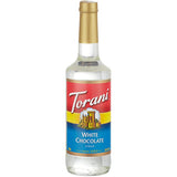 Torani White Chocolate Flavoring Syrup 750 mL Glass Bottle - 12/Case