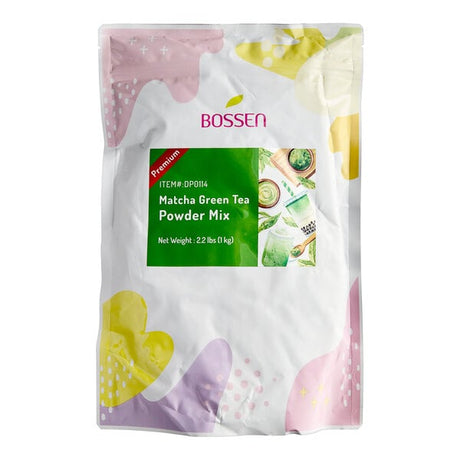Bossen Matcha Green Tea Powder Mix 2.2 lb. - 20/Case