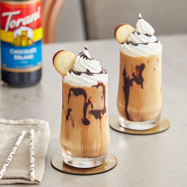 Torani Chocolate Milano Flavoring Syrup 750 mL Glass Bottle - 12/Case