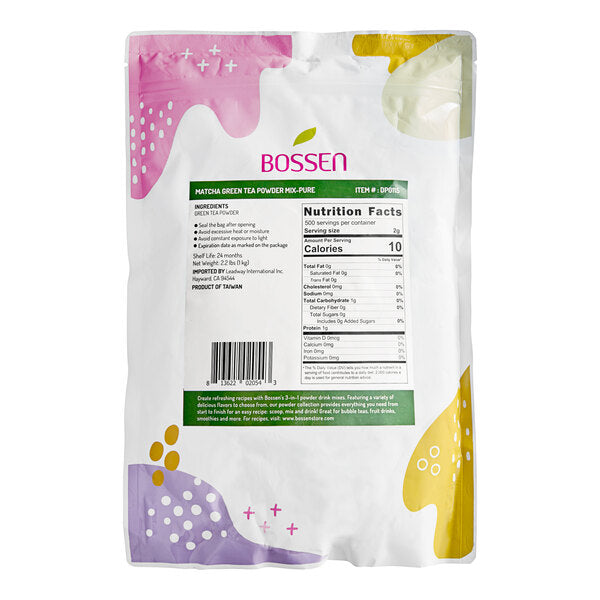 Bossen Pure Matcha Powder 2.2 lb. - 20/Case