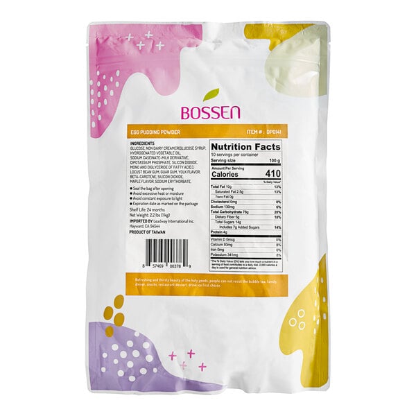Bossen Egg Pudding Powder Mix 2.2 lb. - 20/Case