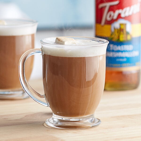 Torani Toasted Marshmallow Flavoring Syrup 750 mL Glass Bottle - 12/Case