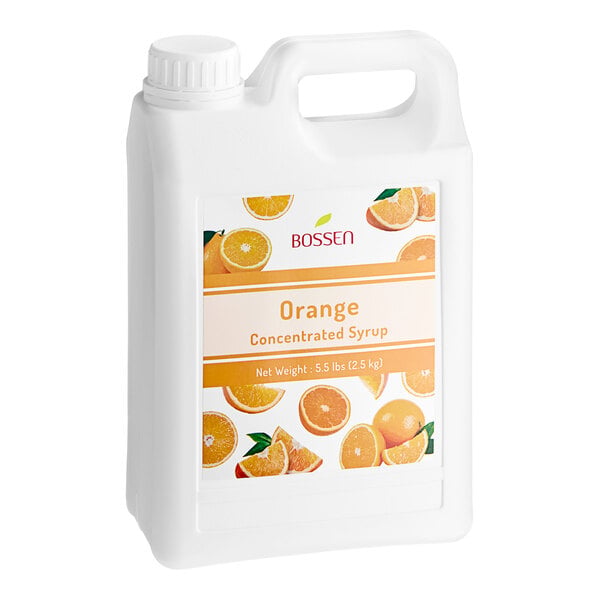 Bossen Orange Concentrated Syrup 64 fl. oz. - 6/Case