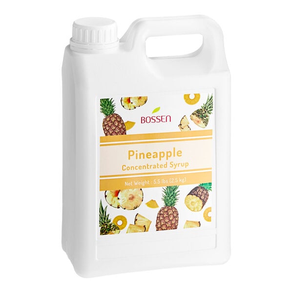 Bossen Pineapple Concentrated Syrup 64 fl. oz. - 6/Case