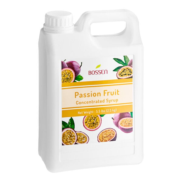 Bossen Passion Fruit Concentrated Syrup 64 fl. oz. - 6/Case