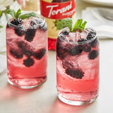 Torani Puremade Blackberry Flavoring Syrup 750 mL Plastic Bottle - 4/Case