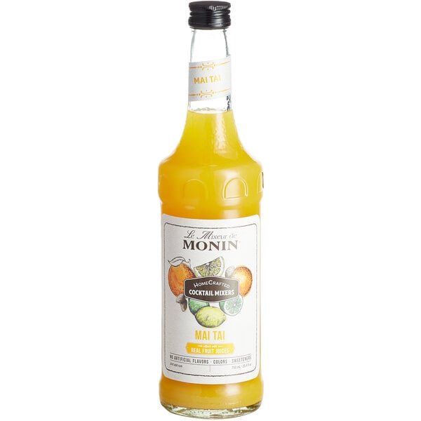 Monin 750 mL HomeCrafted Mai Tai Cocktail Mix - 6/Case