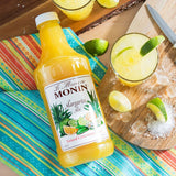 Monin 1/2 Gallon Natural Concentrated Margarita Mix - 4/Case