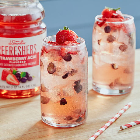 Dr. Smoothie Refreshers Strawberry Acai Refresher Beverage 1:1 Concentrate 46 fl. oz. - 6/Case
