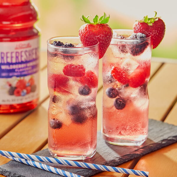 Dr. Smoothie Refreshers Wildberry Hibiscus Refresher Beverage 1:1 Concentrate 46 fl. oz. - 6/Case