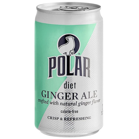 Polar Diet Ginger Ale Can 7.5 fl. oz. - 24/Case