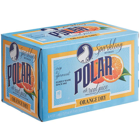 Polar Orange Dry Can 7.5 fl. oz. - 24/Case