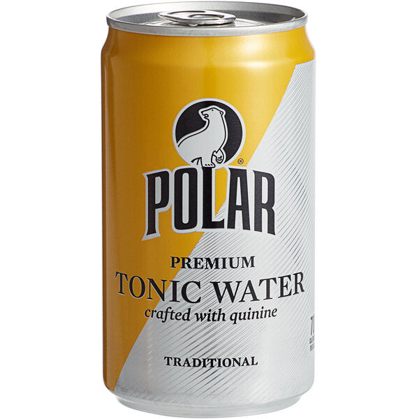 Polar Tonic Water Can 7.5 fl. oz. - 24/Case