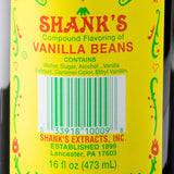 Shank's 16 fl. oz. Imitation Vanilla - 12/Case