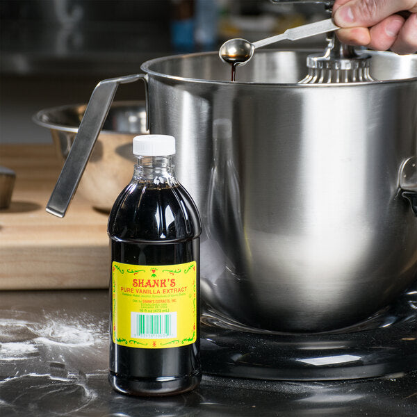 Shank's Premium 16 fl. oz. Pure Vanilla Extract - 12/Case
