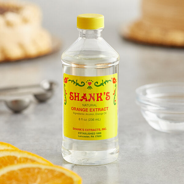 Shank's 8 fl. oz. Pure Orange Extract - 12/Case