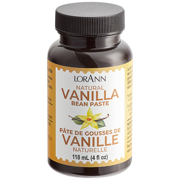 LorAnn Oils Natural Vanilla Bean Paste - 4 fl. oz. - 6/Case