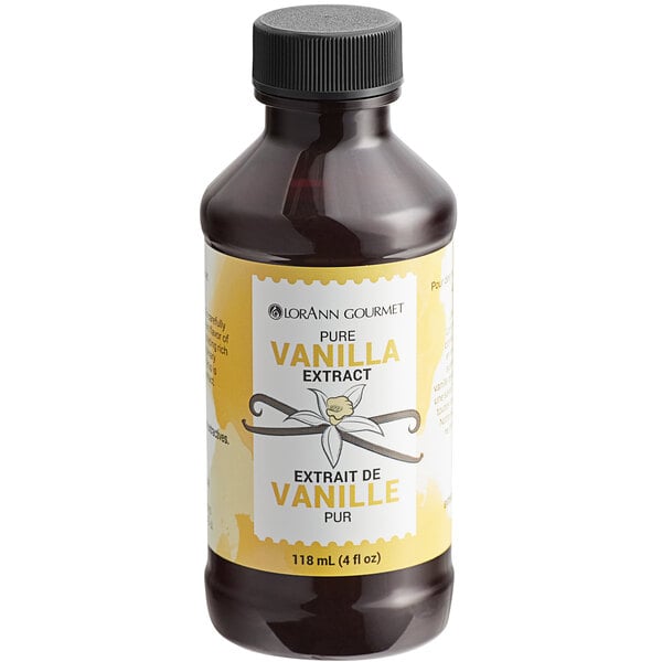 LorAnn Oils Pure Vanilla Extract - 4 fl. oz. - 6/Case