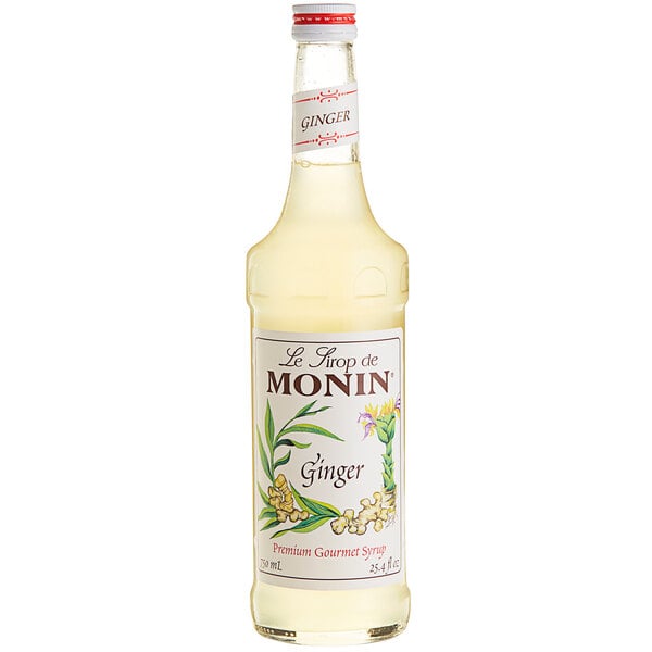 Monin Premium Ginger Flavoring Syrup 750 mL - 12/Case