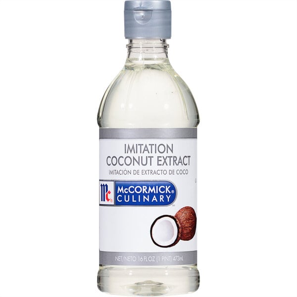 McCormick Culinary 16 fl. oz. Imitation Coconut Extract - 6/Case