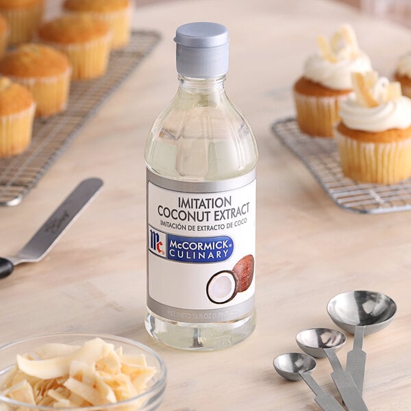 McCormick Culinary 16 fl. oz. Imitation Coconut Extract - 6/Case