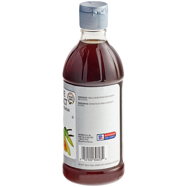 McCormick Culinary Pure Vanilla Extract 16 fl. oz. - 6/Case