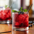 Monin Premium Huckleberry Flavoring Syrup 750 mL - 12/Case