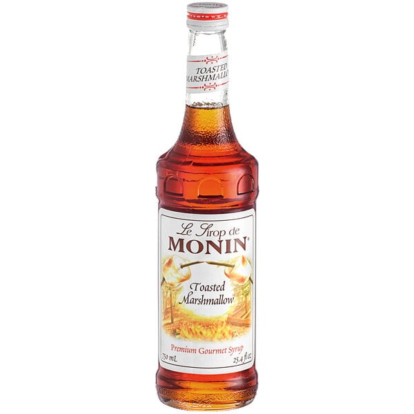 Monin Premium Toasted Marshmallow Flavoring Syrup 750 mL - 12/Case