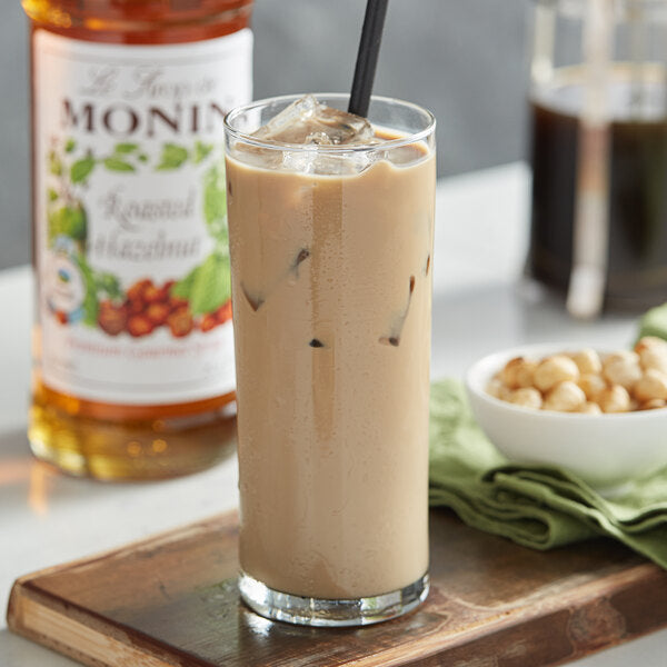 Monin Premium Roasted Hazelnut Flavoring Syrup 750 mL - 12/Case