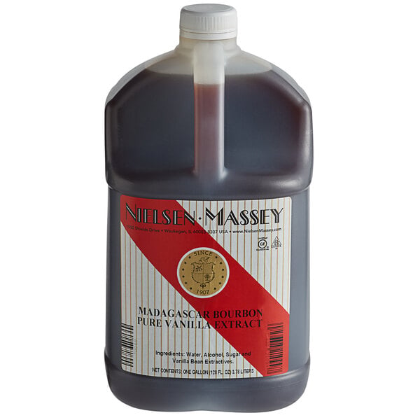 Nielsen-Massey 1 Gallon Madagascar Bourbon Vanilla Extract - 4/Case