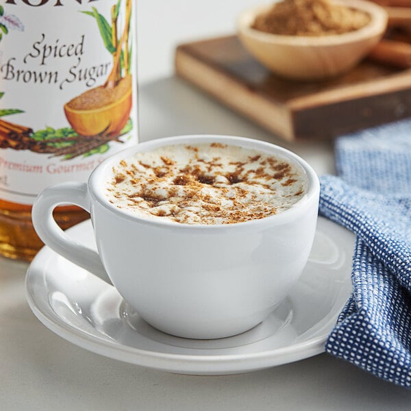 Monin Premium Spiced Brown Sugar Flavoring Syrup 750 mL - 12/Case