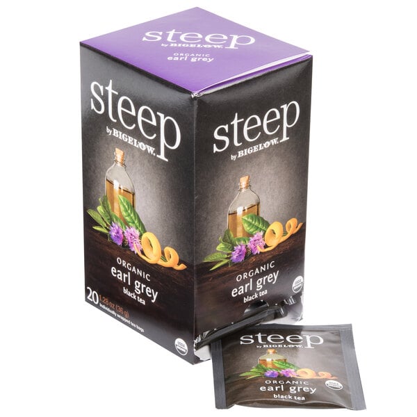 Steep By Bigelow Organic Earl Grey Tea Bags - 120/Case