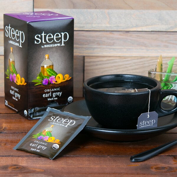 Steep By Bigelow Organic Earl Grey Tea Bags - 120/Case