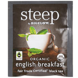 Steep By Bigelow Organic English Breakfast Tea Bags - 120/Case