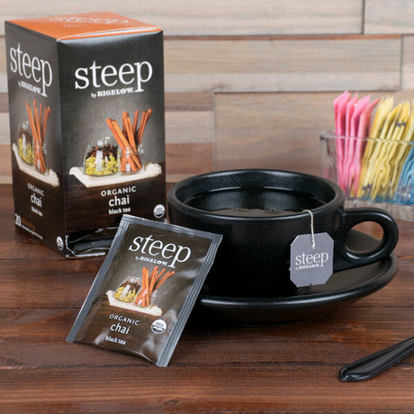 Steep By Bigelow Organic Chai Black Tea Bags - 120/Case