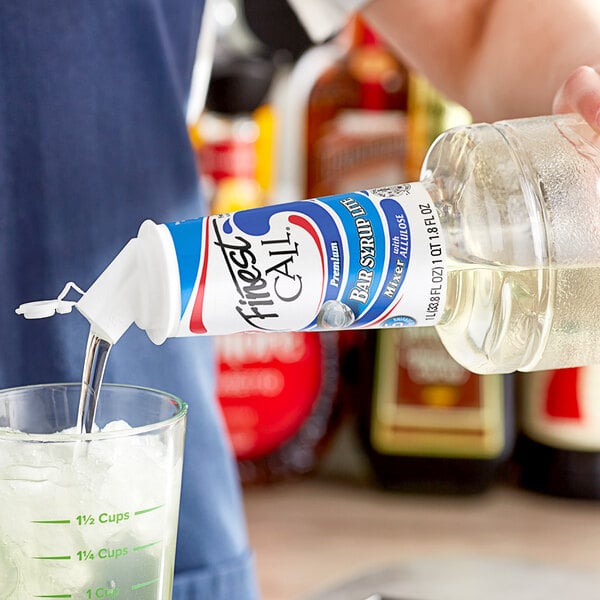 Finest Call Premium Lite Bar / Simple Syrup 1 Liter - 4/Case
