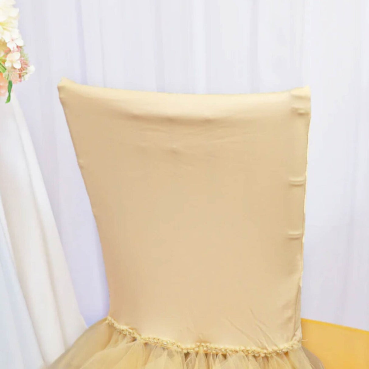 1 Piece Canary Yellow Ballerina Stretch Spandex Chiavari Chair Cover Elegant Event Decor