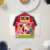 8 Count Farm Party Barn Shaped Paper Plates Birthday Kids Party Supplies 10"