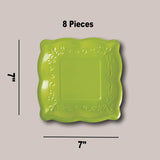 8 Count Scalloped Edge Paper Dessert Plates 7" Durable Party Plates for Cake, Cupcakes & More