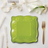 8 Count Scalloped Edge Paper Dessert Plates 7" Durable Party Plates for Cake, Cupcakes & More