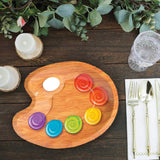 8 Count Artist Party Paint Palette Shaped Paper Dessert Plates 9x7 Inch
