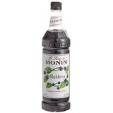 Monin Premium Blackberry Flavoring / Fruit Syrup 1 Liter - 4/Case