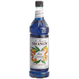 Monin Premium Blue Curacao Flavoring Syrup 1 Liter - 4/Case