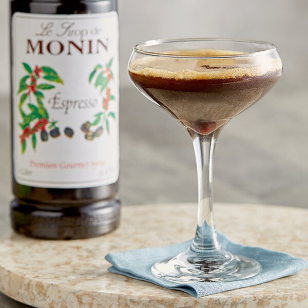 Monin Premium Espresso Flavoring Syrup 1 Liter - 4/Case