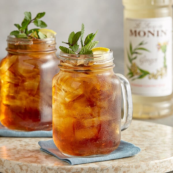 Monin Premium Ginger Flavoring Syrup 1 Liter - 4/Case