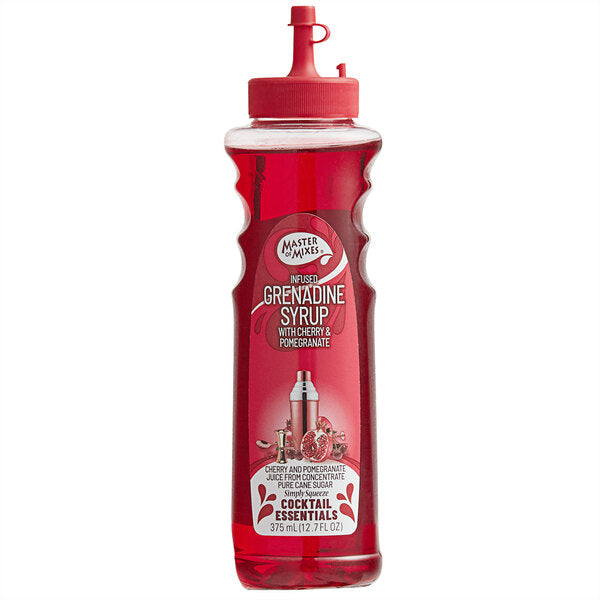 Master of Mixes 375 mL Grenadine Syrup - 12/Case